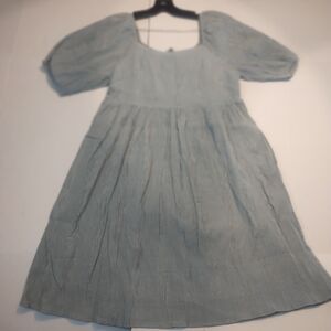 Bohme Mint Green Puff Sleeve Dress Size M